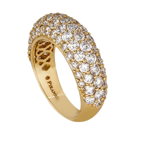 Small Dome Ring in Yellow Gold