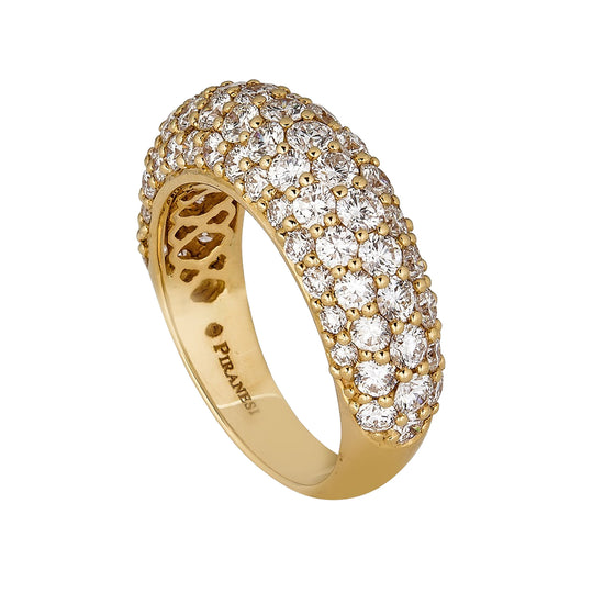 Piranesi Small Dome Ring in Yellow Gold
