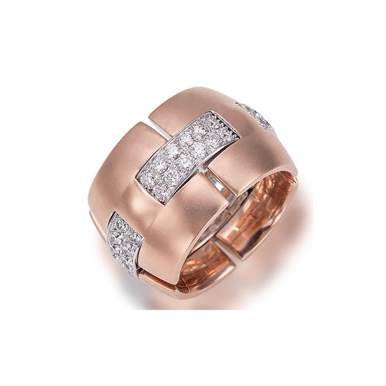 Picchiotti Xpandable™ 1.20CT Diamond Gold Accent Ring in Two-Tone Gold