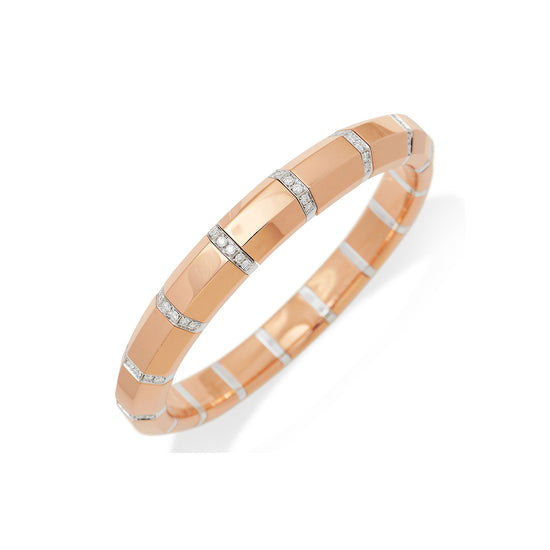 Picchiotti Xpandable™ 1.22CT Diamond Gold Accent Panel Bracelet in Two-Tone Gold