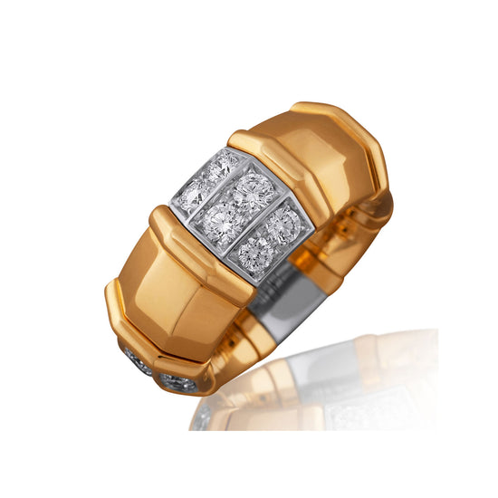 Picchiotti Xpandable™ 1.65CT Diamond Gold Accent Ring in Two-Tone Gold