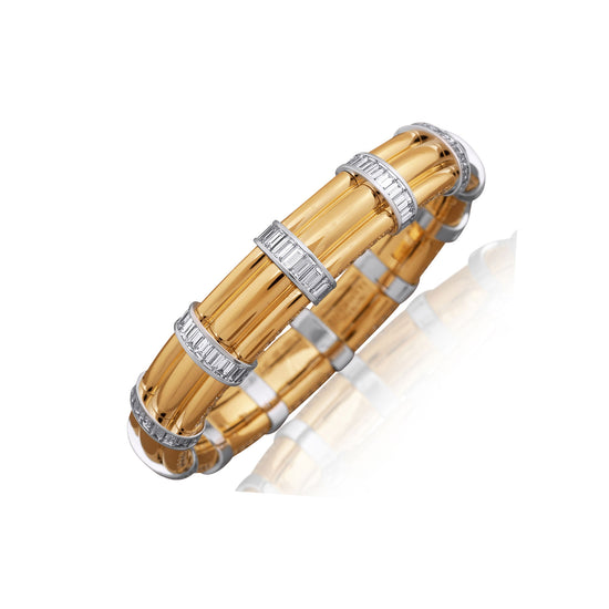Picchiotti Xpandable™ 12.91CT Diamond Gold Accent Bracelet in Two-Tone Gold