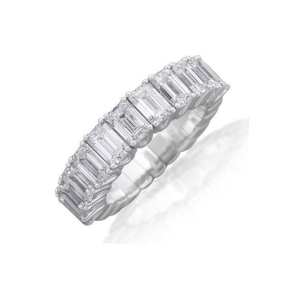 Picchiotti Xpandable™ 2.69CT Emerald Cut Half Way Eternity Ring