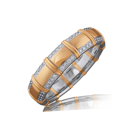 Picchiotti Xpandable™ 7.55CT Diamond Gold Accent Bracelet in Two-Tone Gold