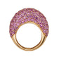 Piranesi Large Dome Ring in Pink Sapphires