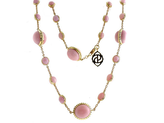 Piranesi Cabochon Pink Opal Necklace