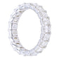 4CT Emerald Cut Diamond Eternity Band