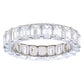 4CT Emerald Cut Diamond Eternity Band