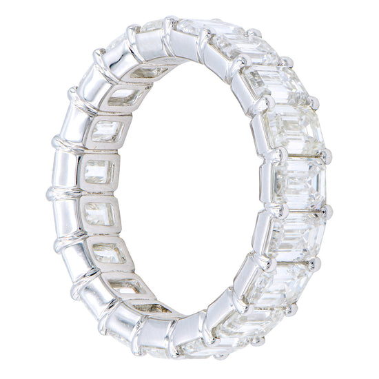 7 CT Emerald Cut Diamond Eternity Band