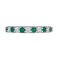 2.75CT Emerald and Diamond Eternity Band