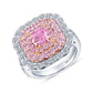 Brandon Boswell Pink-Purple Diamond Ring with Pink and White Diamond Melee
