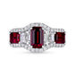 1.39CT Emerald Cut Ruby Ring