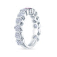 Brandon Boswell Halfway Eternity Band with Argyle Pink Diamond Center Stone