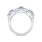 Brandon Boswell Three-Stone Pink and Purple-Pink Diamond Ring