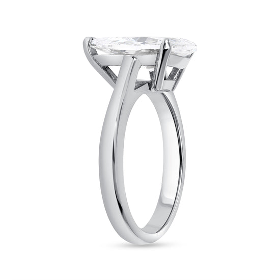 3CT Pear Shape Diamond Solitaire Ring