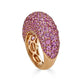 Piranesi Large Dome Ring in Pink Sapphires