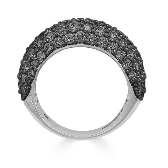 Piranesi Small Black Diamond Dome Ring