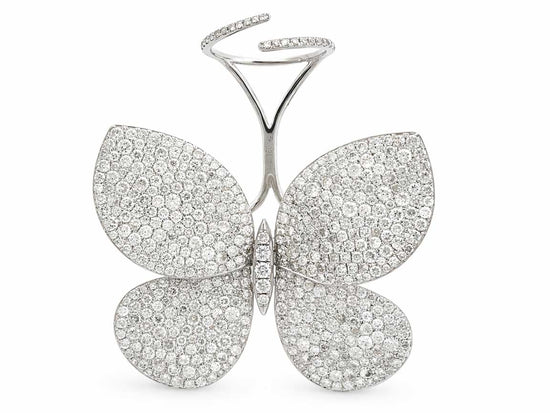 Piranesi Diamond Butterfly Ring