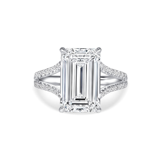5CT Emerald Cut Diamond Ring