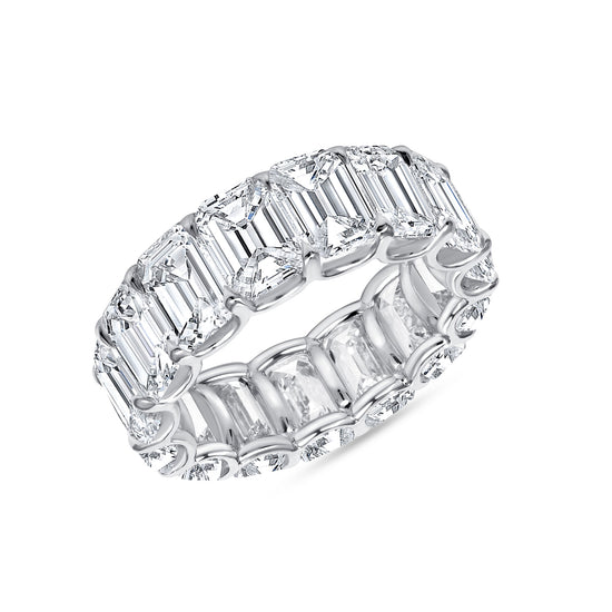 Emerald Cut Eternity Band