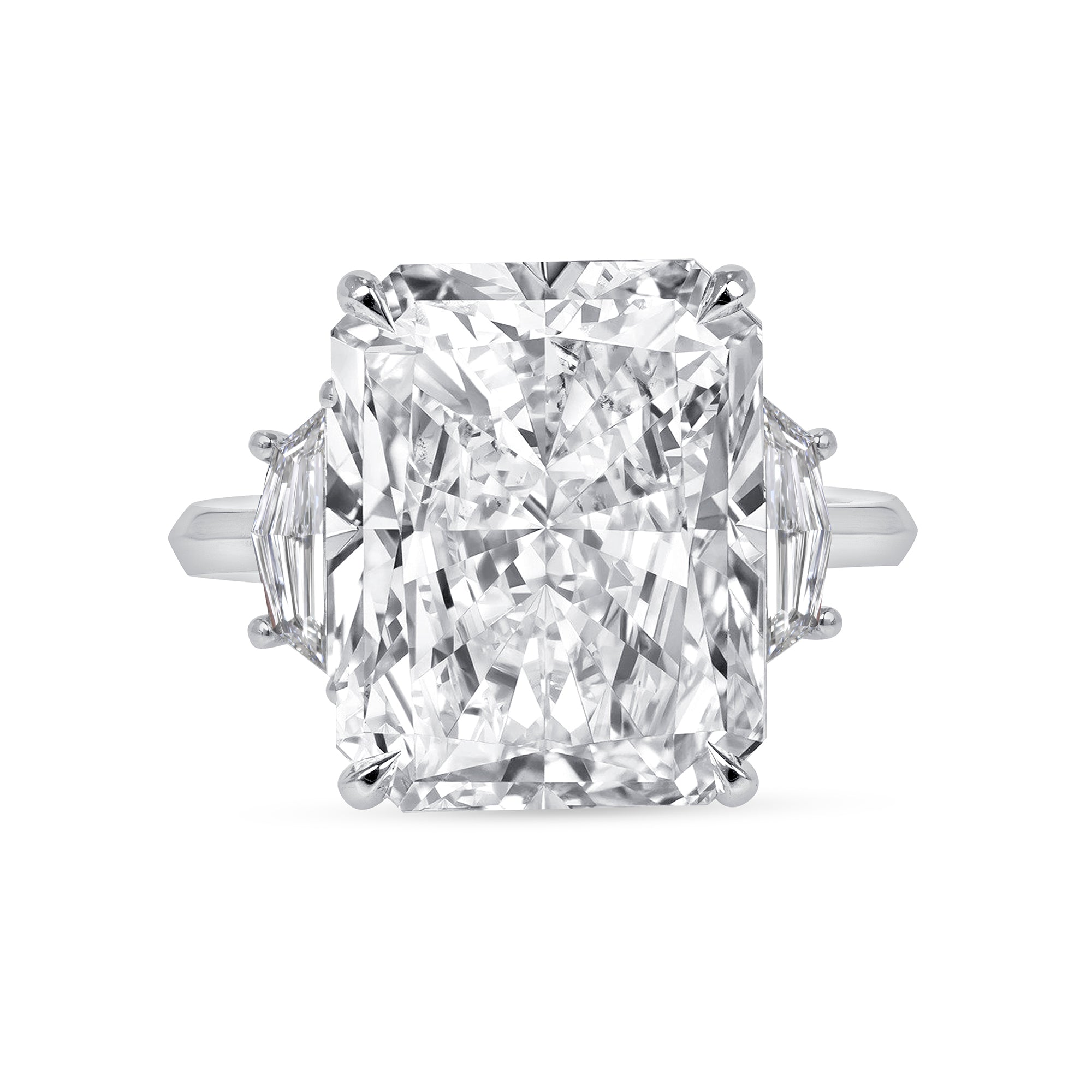10.01CT Radiant Rectangular Diamond Ring – Brandon Boswell Diamonds