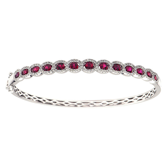 1.9CT Ruby Bangle Bracelet