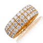 Picchiotti 4.74CT Xpandable™ Three Row Round Cut Ring