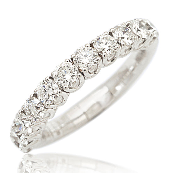 Picchiotti 1.06CT Xpandable™ Round Cut Half Way Eternity Ring