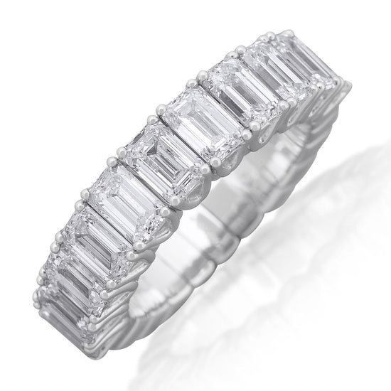 Picchiotti 2.92CT Xpandable™ Emerald Cut Half Way Eternity Ring