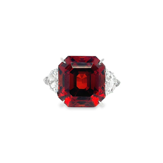 14.66CT Spessartine Garnet Ring