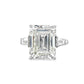 10.06CT Emerald Cut Diamond Ring