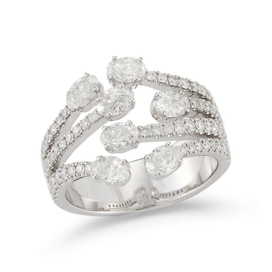 Multi Diamond and Row Ring