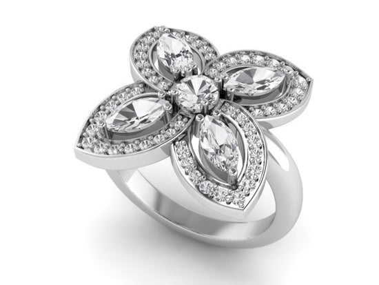 Marquise Petal Ring