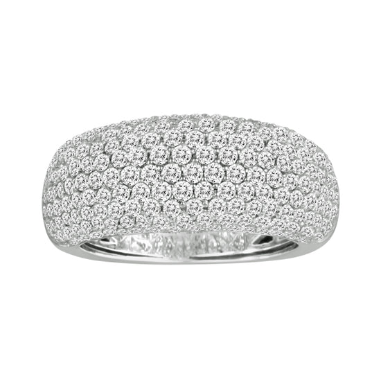 10 Row Rounded Pave Band