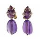 Piranesi Carved Amethyst Earrings