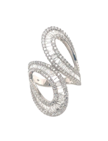 Round and Baguette Diamond Ring
