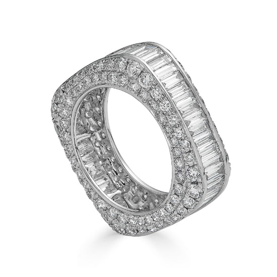 Piranesi Diamond Square Eternity Band