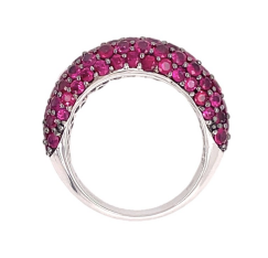Piranesi Small Dome Ring in Deep Purple Sapphire