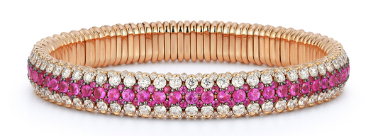 Giotto 8 Ruby and Diamond Stretch Bracelet