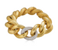 Piranesi Pavé Link Chain Bracelet in Yellow Gold