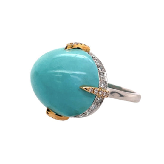 Piranesi Cabochon Turquoise Ring