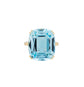Blue Topaz Cushion Ring