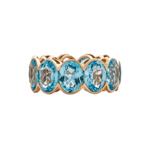 Piranesi Oval Blue Topaz Ring
