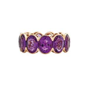 Oval Amethyst Ring