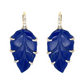 Piranesi Carved Lapis Lazuli Leaf Earrings