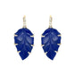 Piranesi Carved Lapis Lazuli Leaf Earrings
