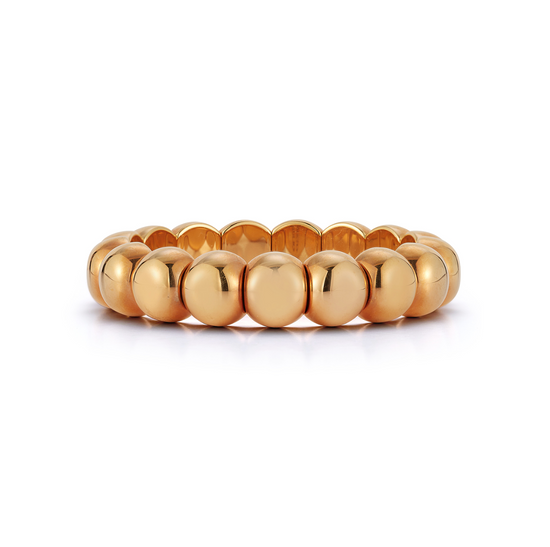 Roberto Demeglio Small Aura Dama Bead Bracelet in Rose Gold