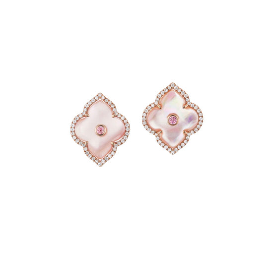 J Fine Les Fleurs Diamond Studs