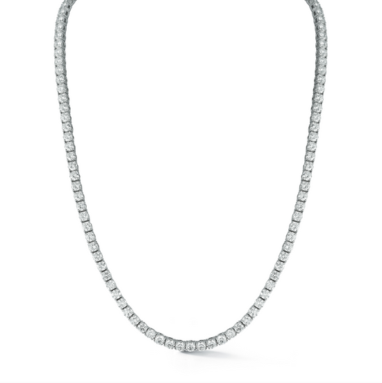 13CT Same Size Diamond Tennis Necklace