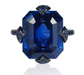 Bayco Sapphire and Black Gold Ring